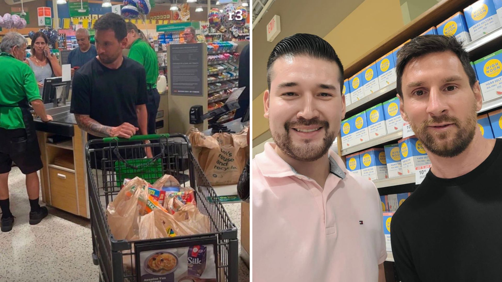 Lionel Messi is spotted at a grocery store in Miami